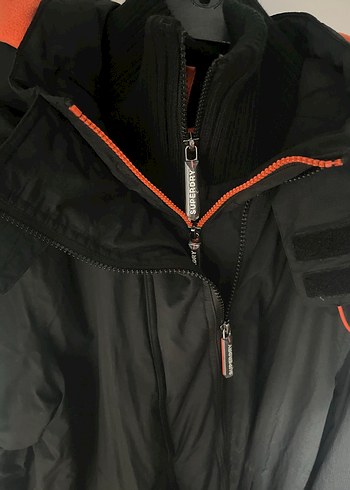 Superdry Erkek Siyah Fermuarlı Kayak Ceketi - Görsel 6
