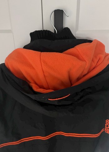 Superdry Erkek Siyah Fermuarlı Kayak Ceketi - Görsel 8