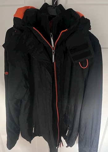 Superdry Erkek Siyah Fermuarlı Kayak Ceketi - Görsel 5