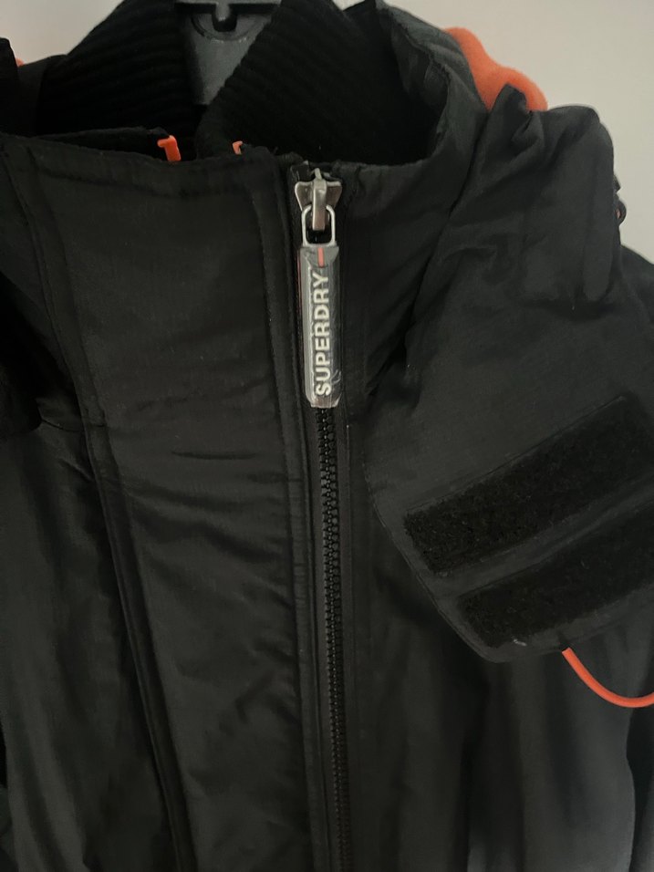 Superdry Erkek Siyah Fermuarlı Kayak Ceketi - Görsel 3