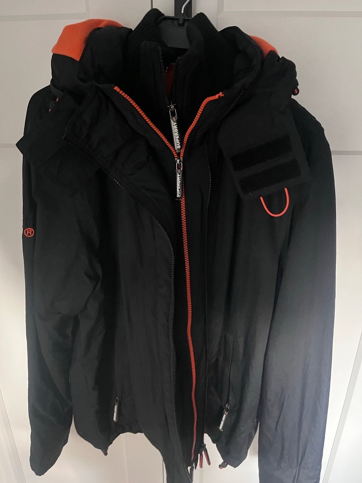 Superdry Erkek Siyah Fermuarlı Kayak Ceketi - Görsel 5