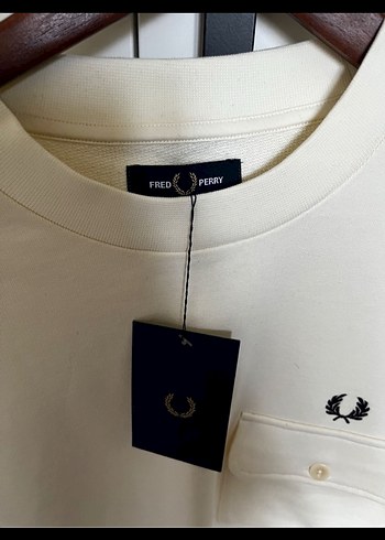 Fred perry Erkek Beyaz Uzun Kollu Sweatshirt xl - Görsel 3