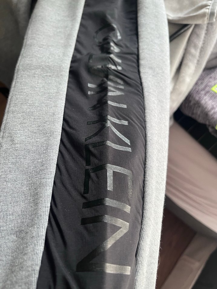 Calvin klein medium Gri Bel Bantlı Erkek Eşofman Altı - Görsel 5