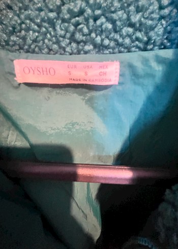 Oysho Small Kadın Yeşil Fermuarlı Polar Ceket - Görsel 3