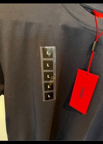 Hugo Boss Erkek Lacivert Baskılı Kısa Kollu Tişört - Görsel 3