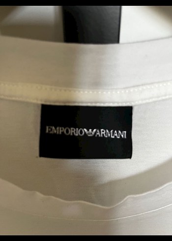 Emporio Armani Erkek Beyaz Baskılı Pamuklu Tişört xl - Görsel 3