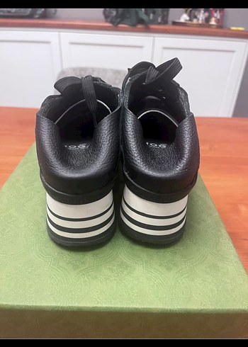 Hogan kadın Siyah Gri Çizgili Platform Kadın Spor Ayakkabı - Görsel 5