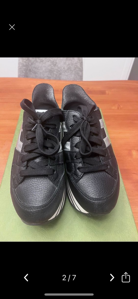 Hogan kadın Siyah Gri Çizgili Platform Kadın Spor Ayakkabı - Görsel 2