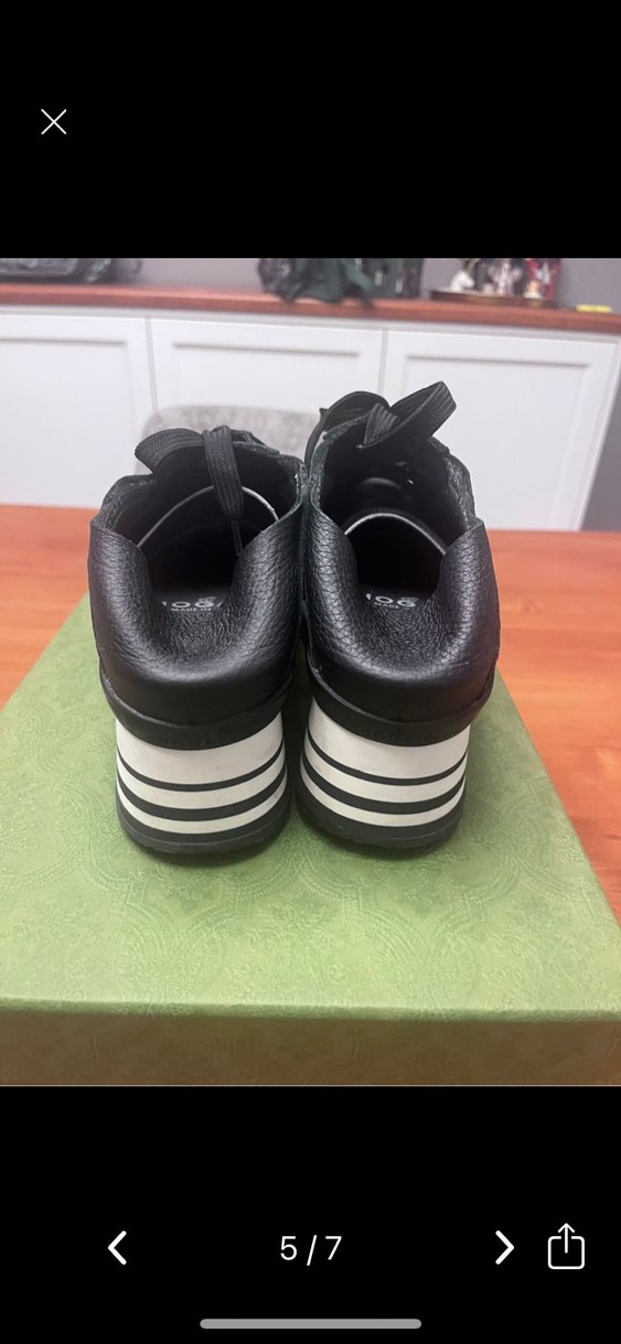 Hogan kadın Siyah Gri Çizgili Platform Kadın Spor Ayakkabı - Görsel 5