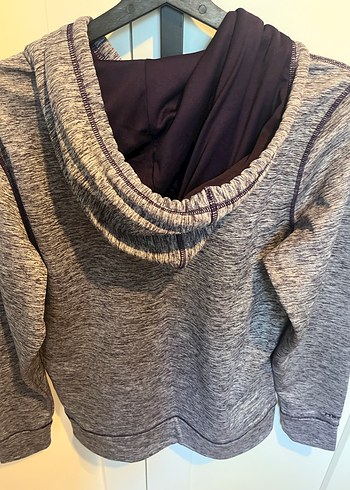 Under Armour Gri Kadın Kapüşonlu Sweatshirt m/L - Görsel 4