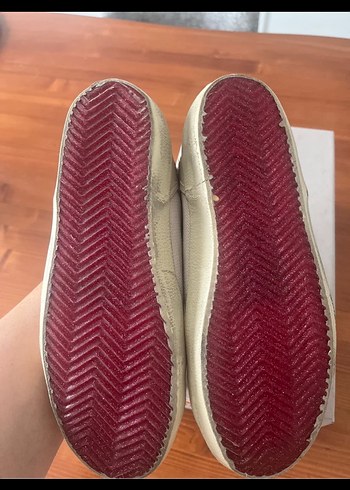 Golden Goose Beyaz Simli Yılan Desenli Dolgu Topuk Spor Ayakkabı - Görsel 8