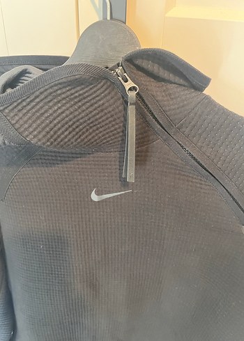 Nike Fermuarlı Siyah Erkek Yarım Balıkçı Sweatshirt - Görsel 3