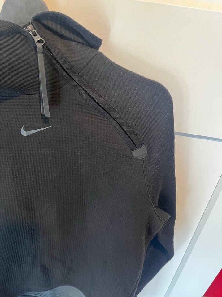 Nike Fermuarlı Siyah Erkek Yarım Balıkçı Sweatshirt - Görsel 4
