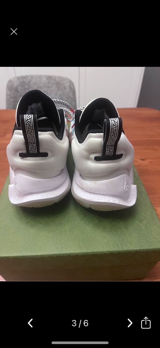 Nike Beyaz Desenli Basketbol Ayakkabısı 44 - Görsel 3