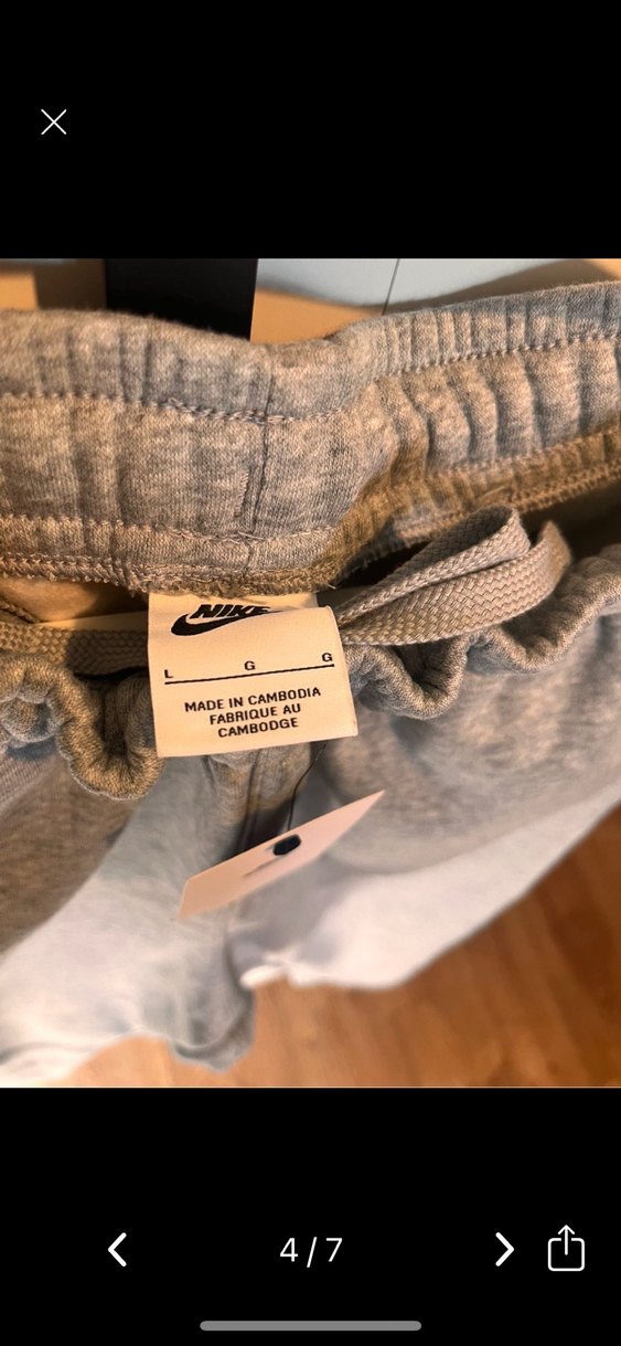 Gri Nike Erkek Rahat Kesim Eşofman Altı - Görsel 4