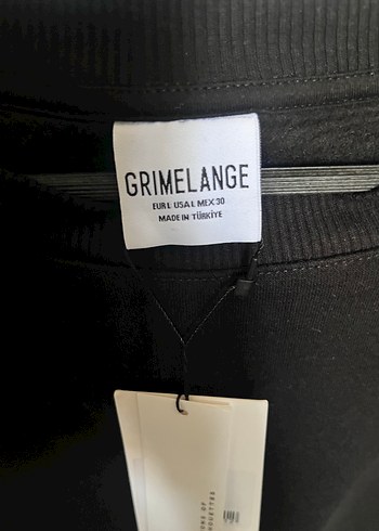 l Beden Geimelange Siyah Oversize Kadın Sweatshirt