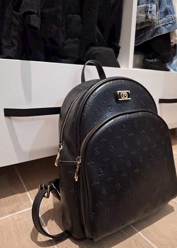 pierre cardin Siyah Kadın Deri Sırt Çantası - Görsel 2