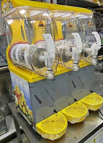 Nitto 3 Lü Buzlaş Makinesi sıfır ürün herbiri 10 lt Toplam 30Lt