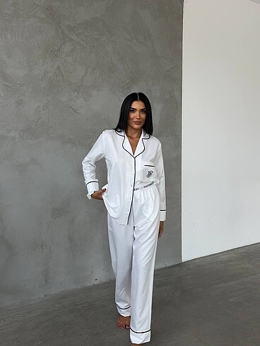 Victoria s Secret VS premium önden düğmeli pijama Takımı