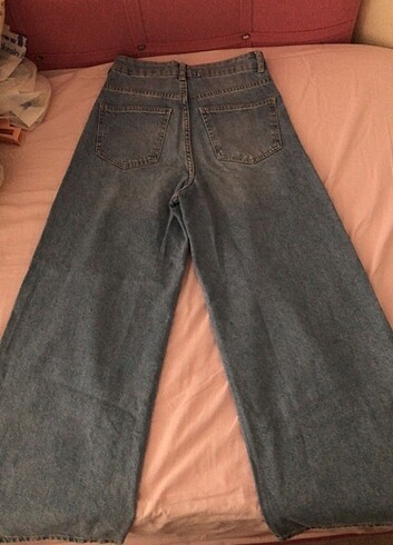 s Beden mavi Renk kot baggy pantolon zara yeni