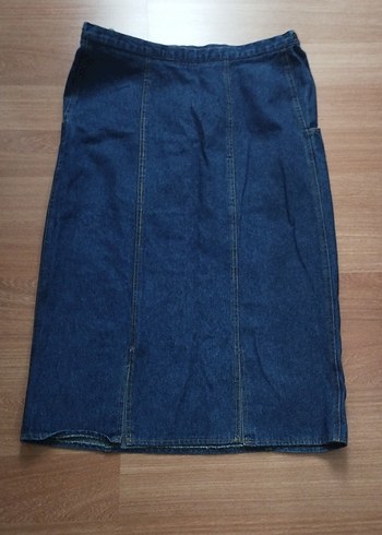 40 Beden lacivert Renk Lacivert Midi Denim Etek