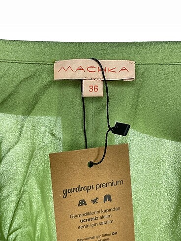 36 Beden yeşil Renk Machka Gömlek %70 İndirimli.