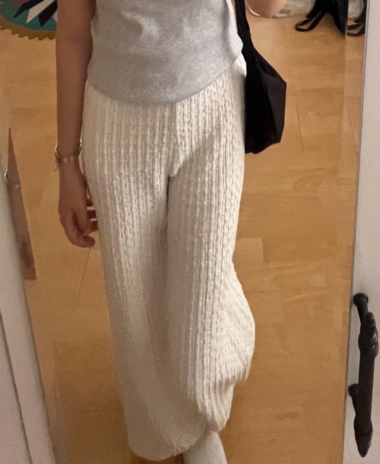 Kadın Beyaz Keten Pantolon - Görsel 2
