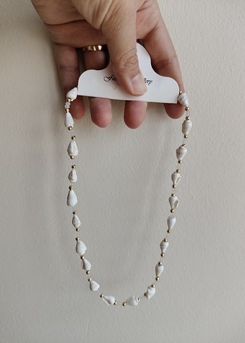 Accessorize Beyaz Boncuklu Bohem Midi Kolye