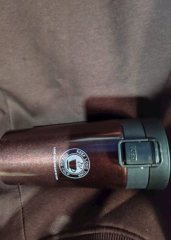 Parlak Kahverengi kahve/çay Termosu - Görsel 3