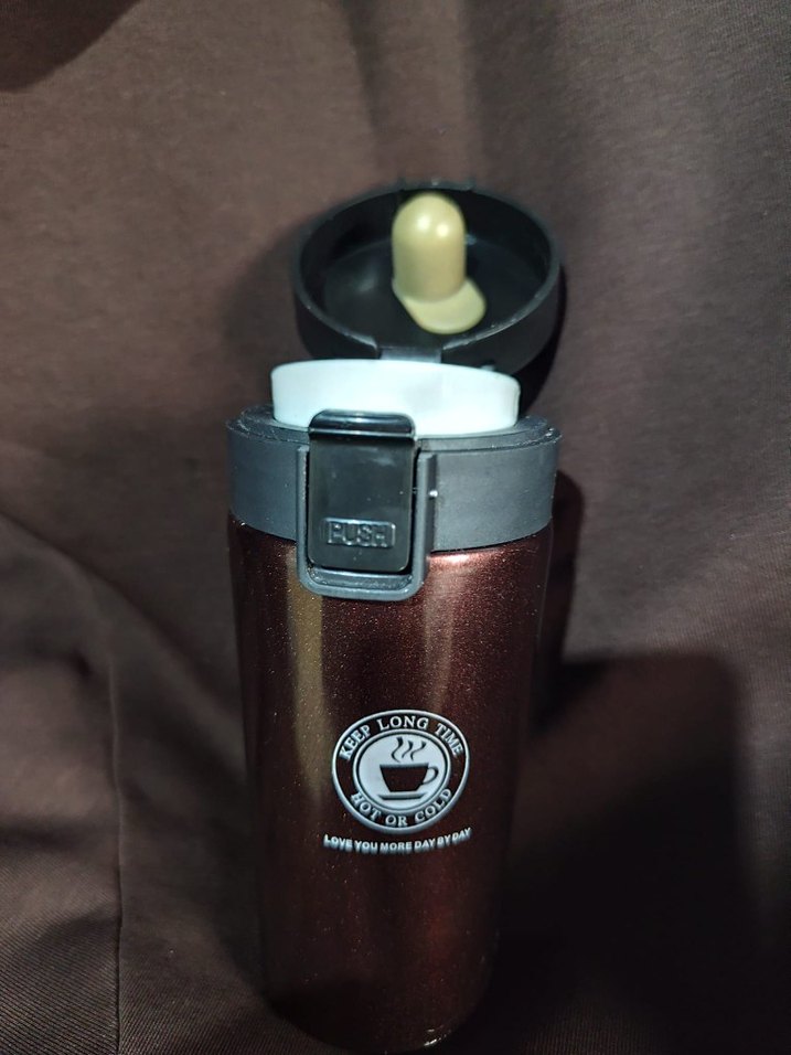 Parlak Kahverengi kahve/çay Termosu - Görsel 2