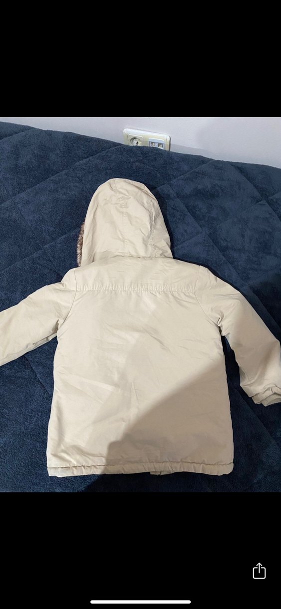 Bej Kadın Midi Boy Sıcak Ceket - Görsel 3