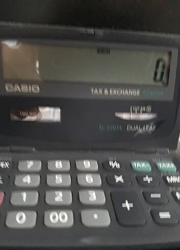 Casio hesap makinesi 