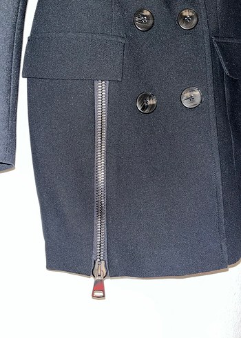 Düğmeli Siyah Nocturne Elbise - Görsel 4