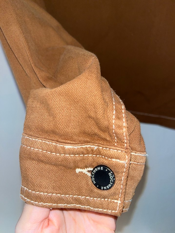 Düğmeli Kahverengi Süet Kadın Ceket - Görsel 3