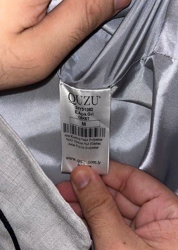 Gri Düğmeli Kadın Blazer Ceket - Görsel 4