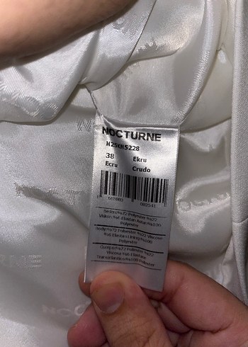 Minimalist Kadın Beyaz Nocturne Ceket - Görsel 5