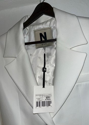 Minimalist Kadın Beyaz Nocturne Ceket - Ana görsel