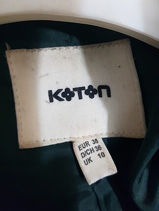 m Beden Koyu yeşil kaban #koton