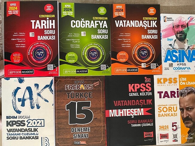 Kpss kitapları 40 - 100 TL arası