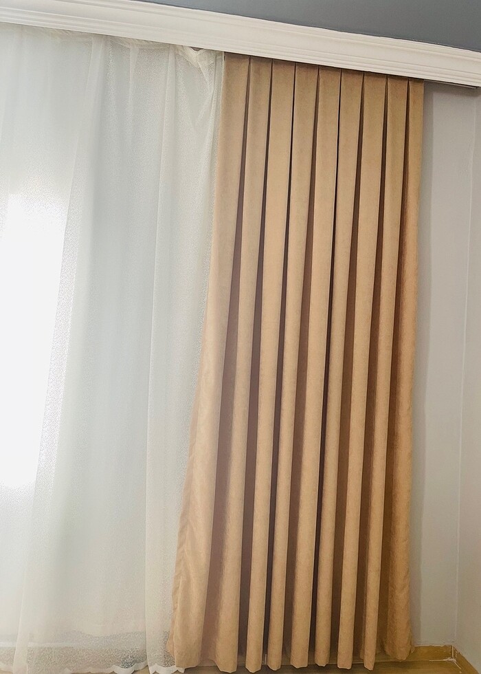 Kadife dokulu fon perde - Görsel 2