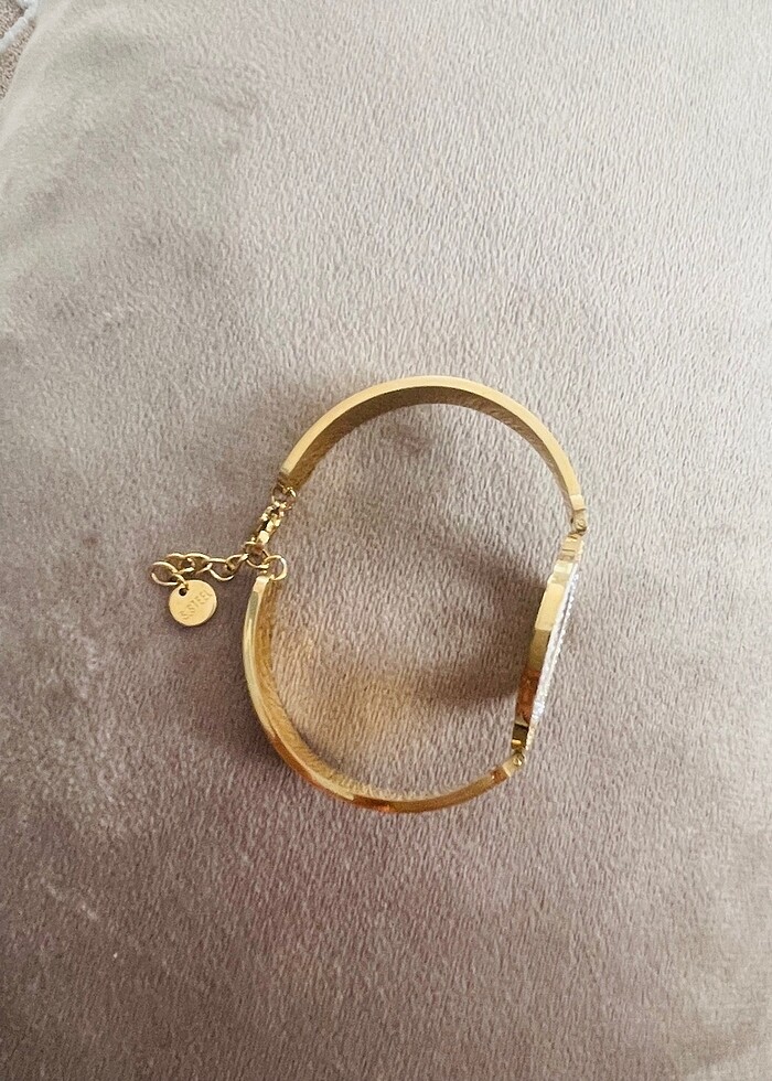 S steel Çelik yarım altın bileklik - Görsel 2