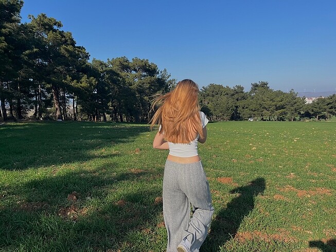 m Beden pull n bear wide leg pantolon