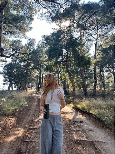 Pull and Bear pull n bear wide leg pantolon