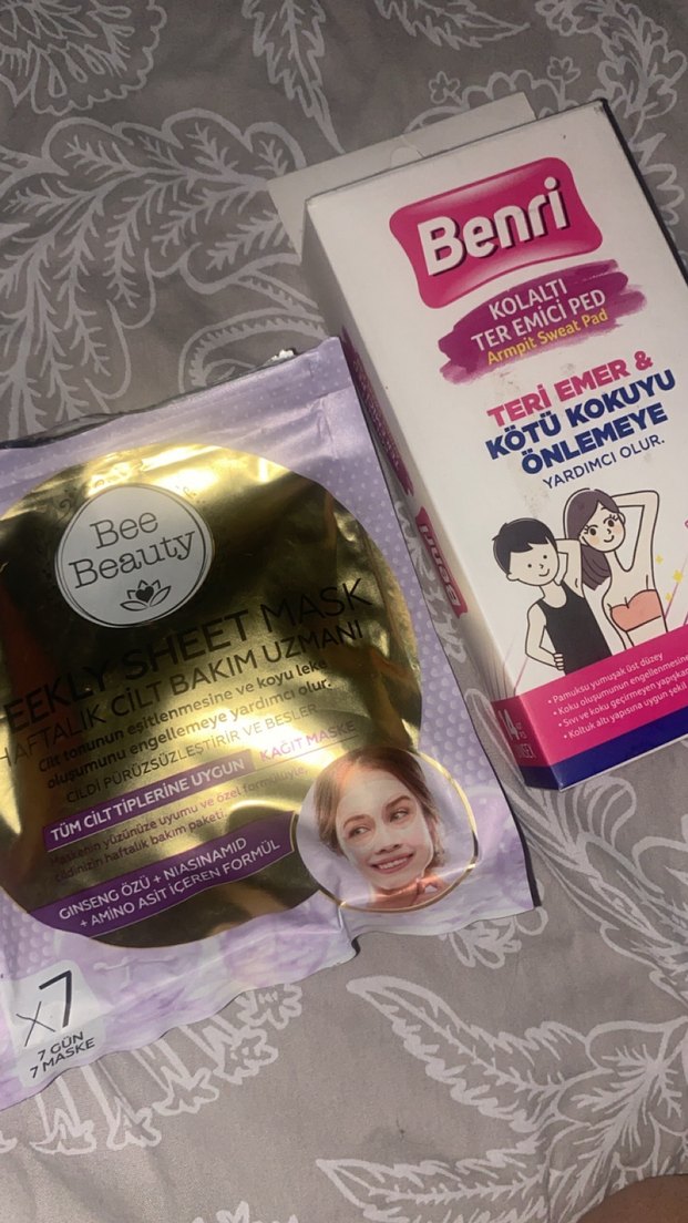 Benri Kolaltı Ter Emici Ped & Bee Beauty Haftalık Maske - Görsel 2