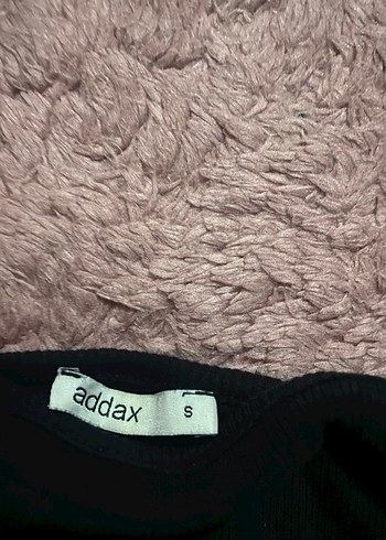 Addax Siyah Örgü Strappy Crop Top
