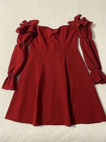 Trendyol & Milla Kırmızı mini abiye elbise