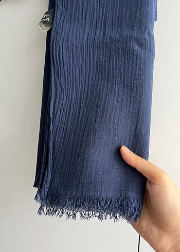 Beden Lacivert Kadın Freshscarf Organik Pamuk Şal