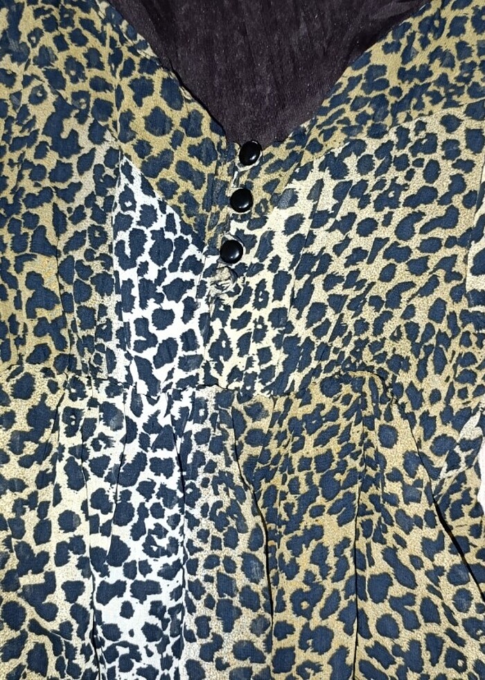 Leopar elbise - Görsel 5