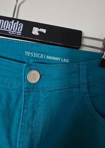 Turkuaz Kadın Denim Pantolon - Görsel 2