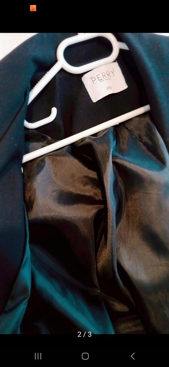 PERRY MARKA Siyah Uzun Kesim Kadın Trençkot - Görsel 3